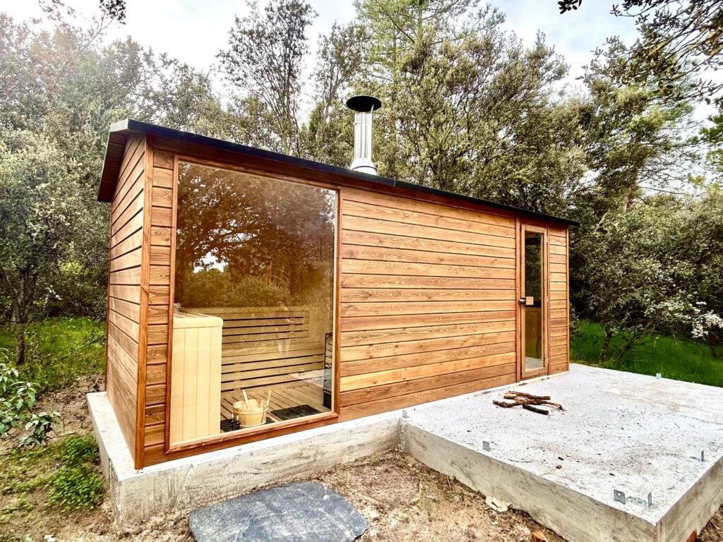 caseta jardin con bano